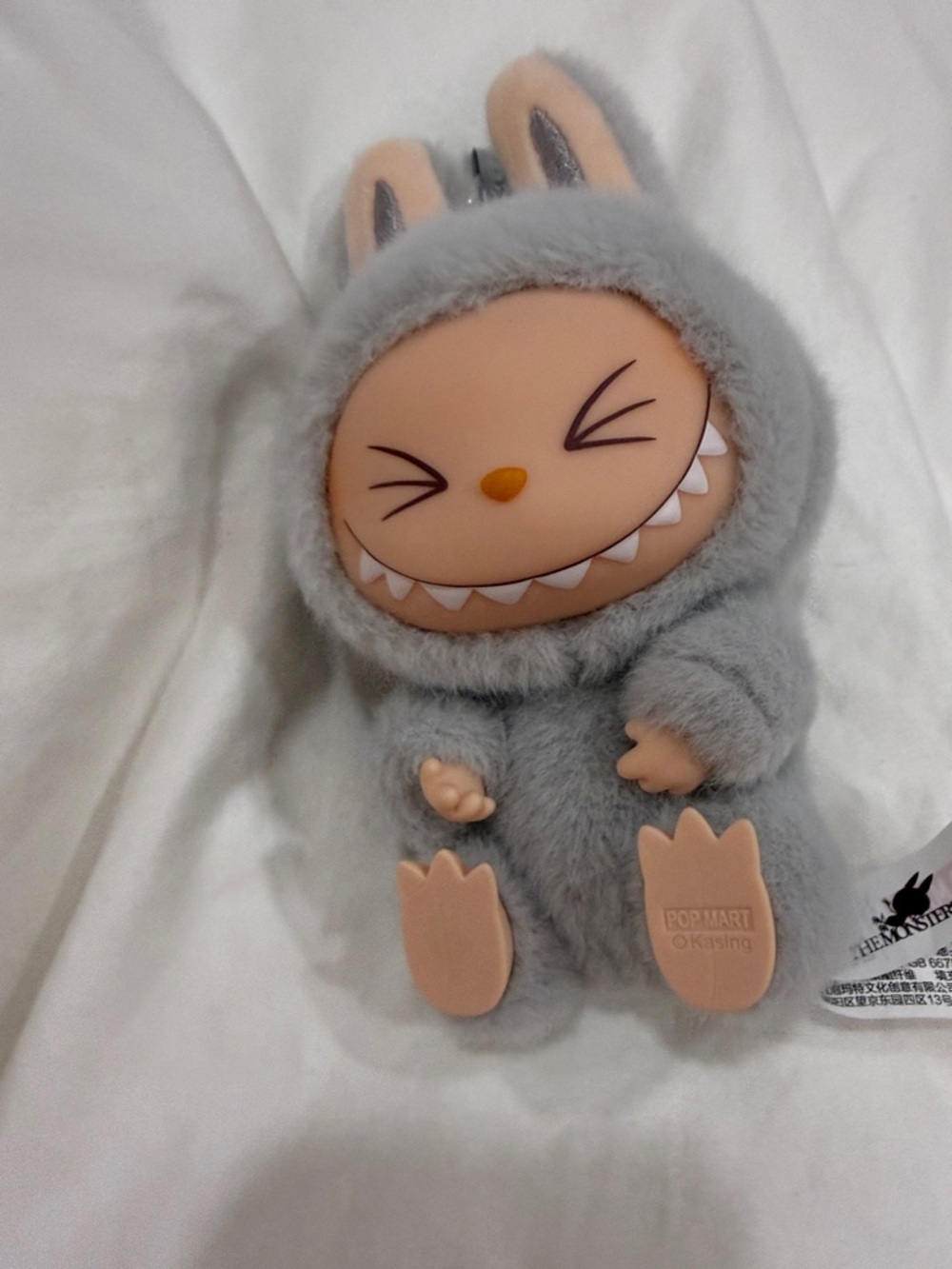 Gray Bunny Plush Figure - Cute Collectible Kids Toy
